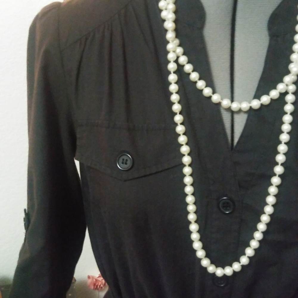 Black Button Down Dress